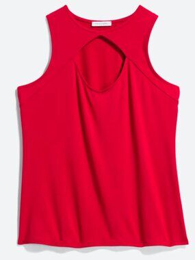 Montagne Vivimi Keyhole Knit Top Large Red